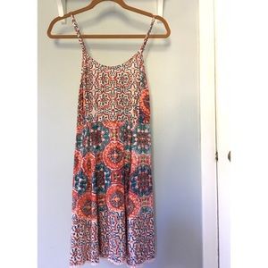 Floral mosaic dress